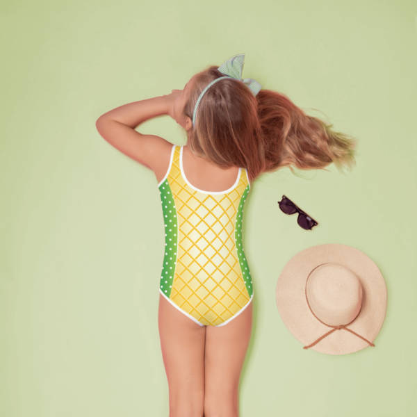 Pineapple one piece swimsuit the light clothing kawaii girls bathing suit