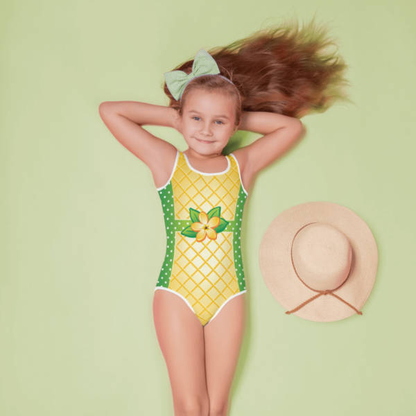 Pineapple one piece swimsuit the light clothing kawaii girls bathing suit