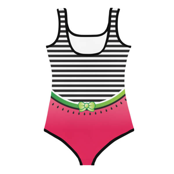 Watermelon stripes one piece swimsuit back