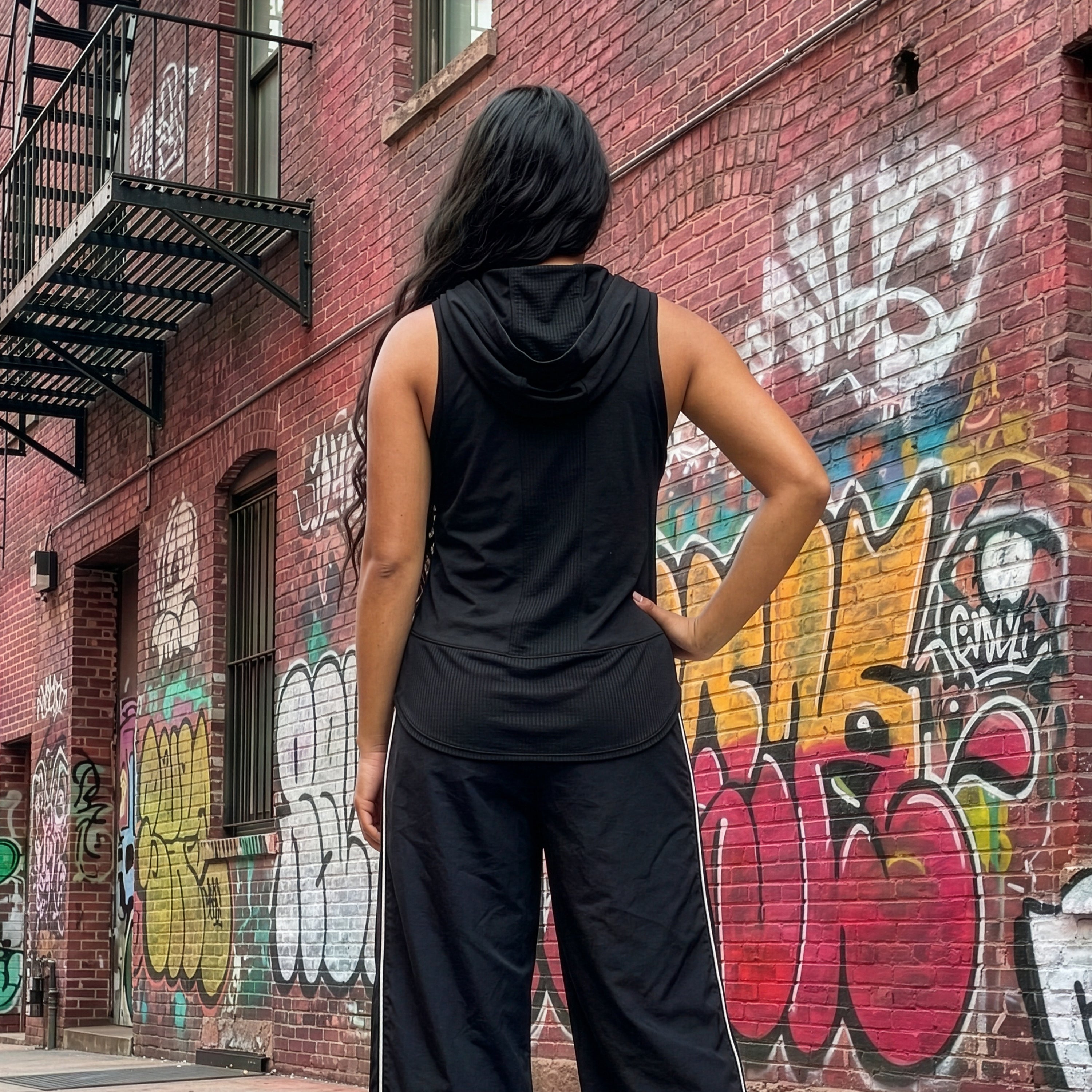 Be Fruitful Black Triad Hoodie Tank