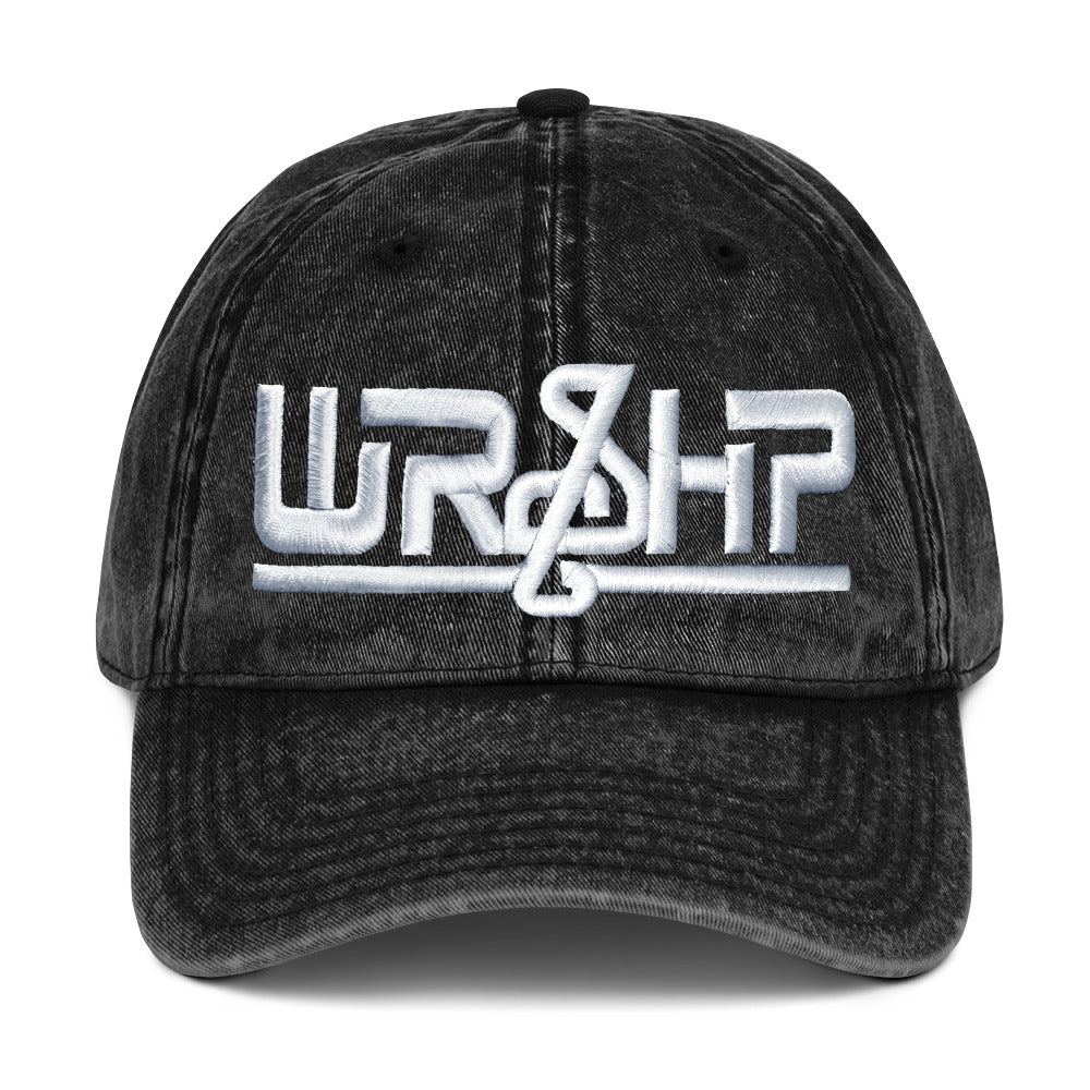 WRSHP Worship Music Vintage Cotton Twill Cap